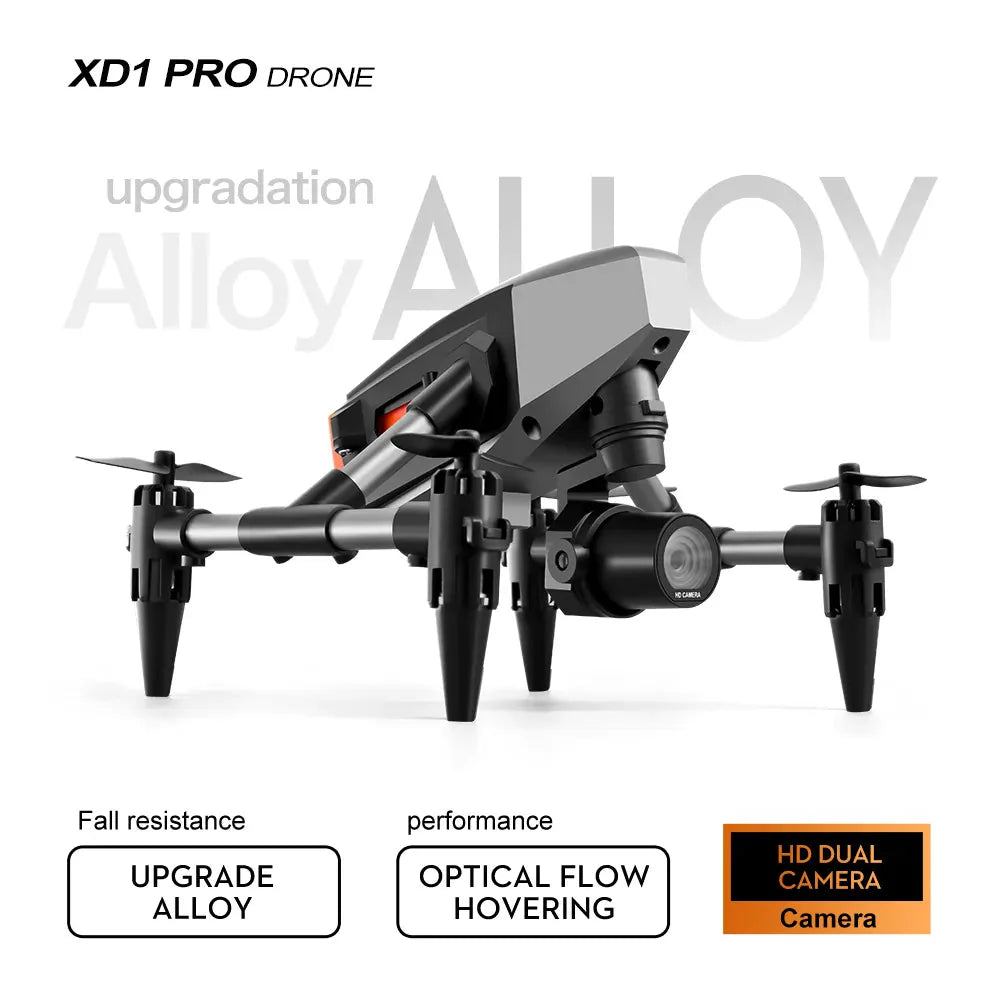 Compact 4K dual camera mini drone with alloy structure and remote control ready flight remote control and wifi
