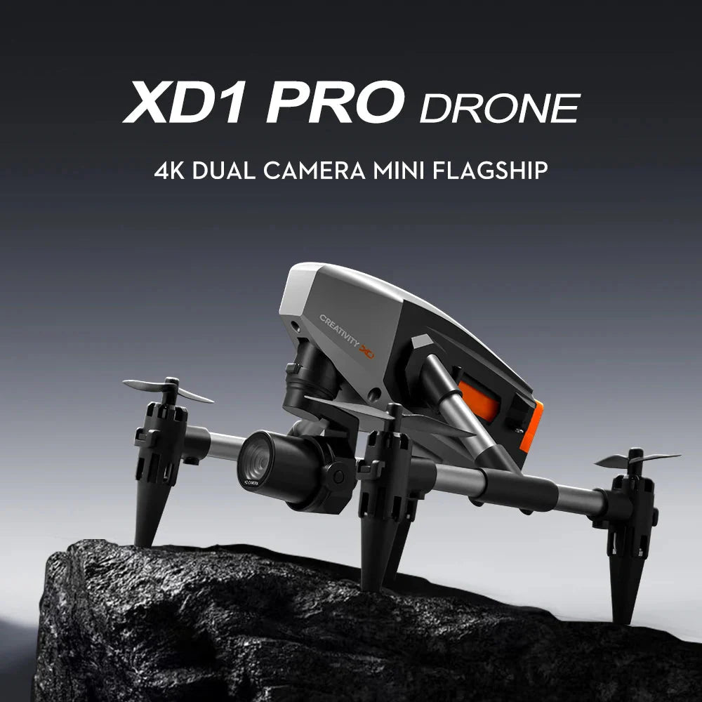 Compact 4K dual camera mini drone with alloy structure and remote control ready flight remote control and wifi — view 5