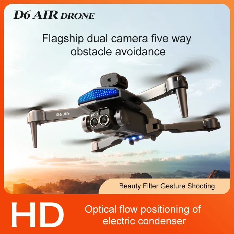 Mini Drone 8K compact quadcopter with remote control, high resolution camera, and led indicator lights — view 5