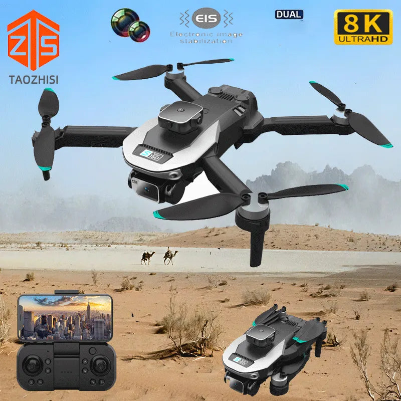 Compact mini drone with dual camera, high definition front lens, and black lightweight aerodynamic frame