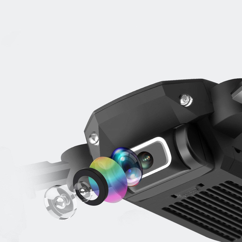 Mini foldable 4K aerial photography drone in sleek modern design with remote controller — view 2