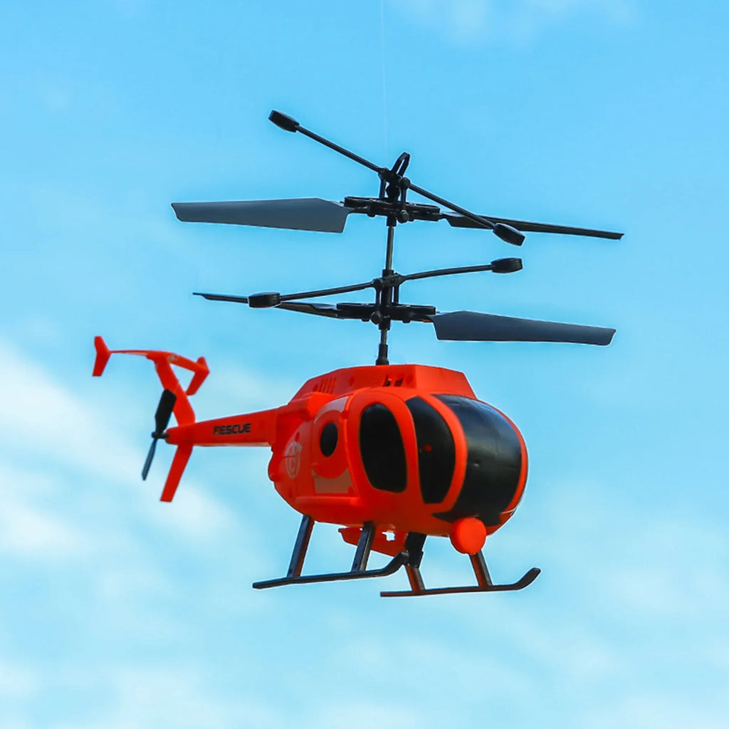 Mini RC helicopter drone in durable eco-friendly plastic with dual joysticks wireless remote control. — view 5