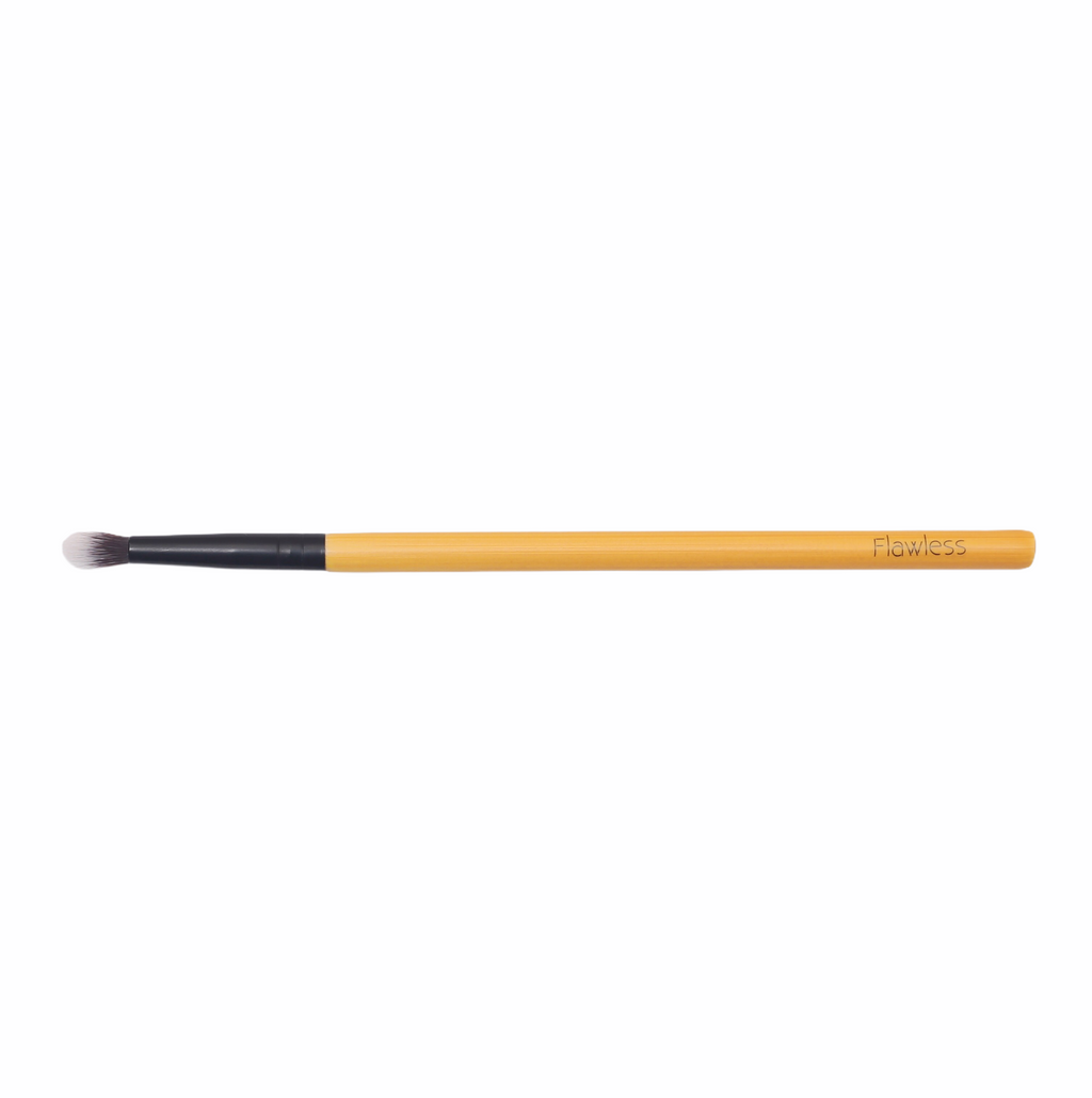 Precision detailing makeup brush with a bamboo handle and soft synthetic bristles for easy highlighting — view 2
