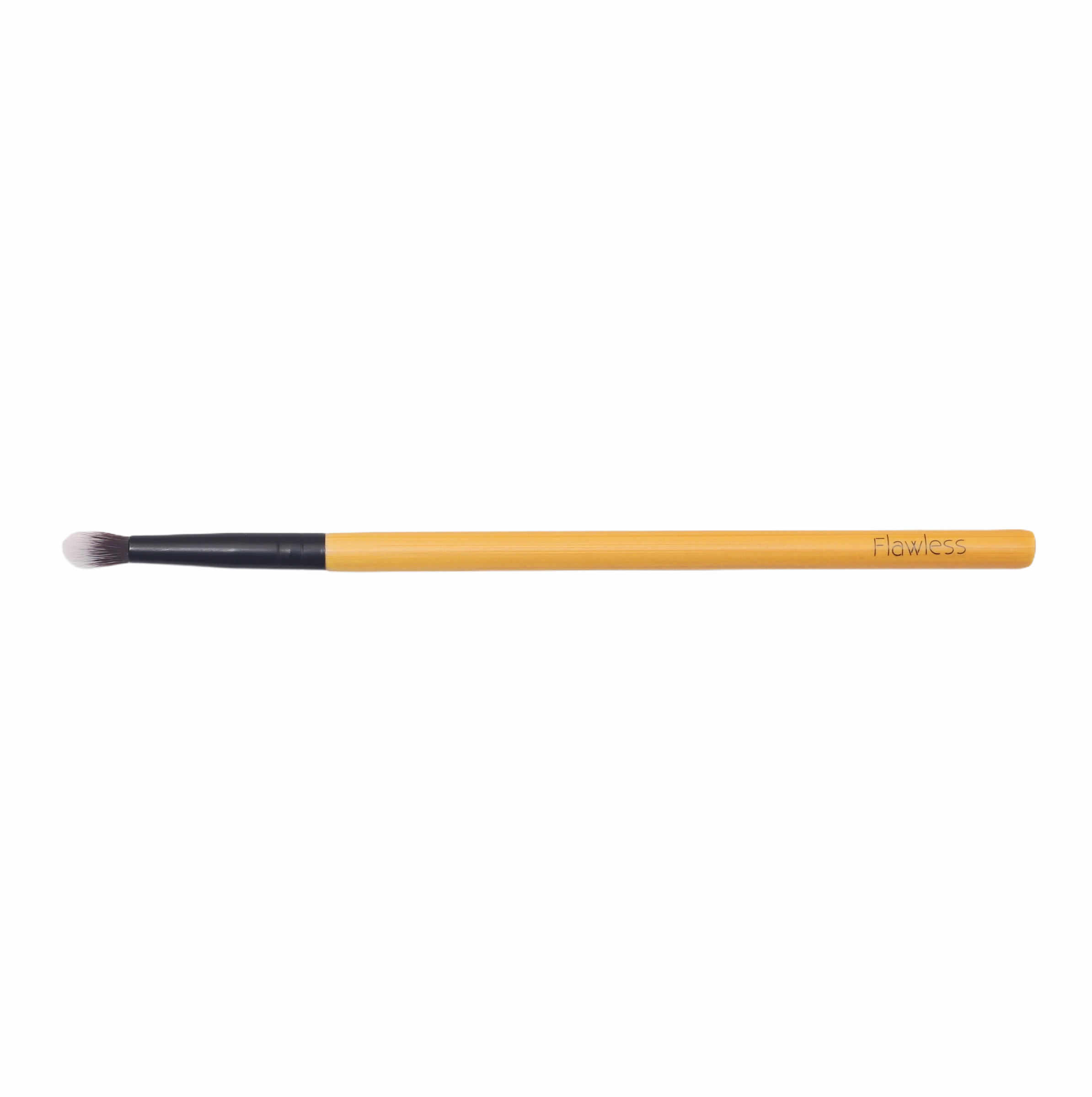 Precision detailing makeup brush with a bamboo handle and soft synthetic bristles for easy highlighting — view 2