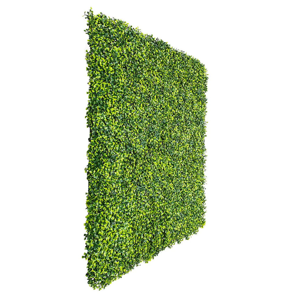 Mixed Boxwood Artificial Vertical Garden Green Wall Panel 40×40in 11 SQ FT – UV Resistant – Commercial Grade-0