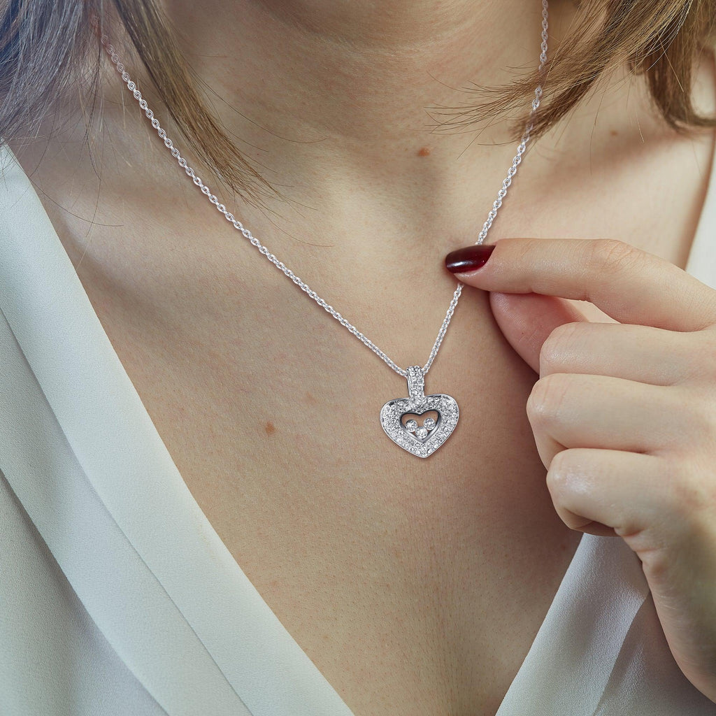 To My Boyfriend's Mom - You Did Such An Amazing Job Raising Him - Tryndi Floating Heart Necklace-3
