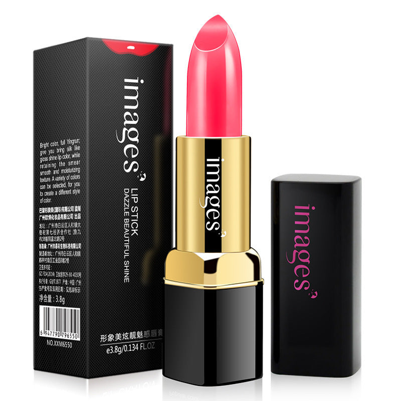 Moisturizing lipstick and lip gloss tube highlighting vibrant red color and natural hydrating plant ingredients — view 3