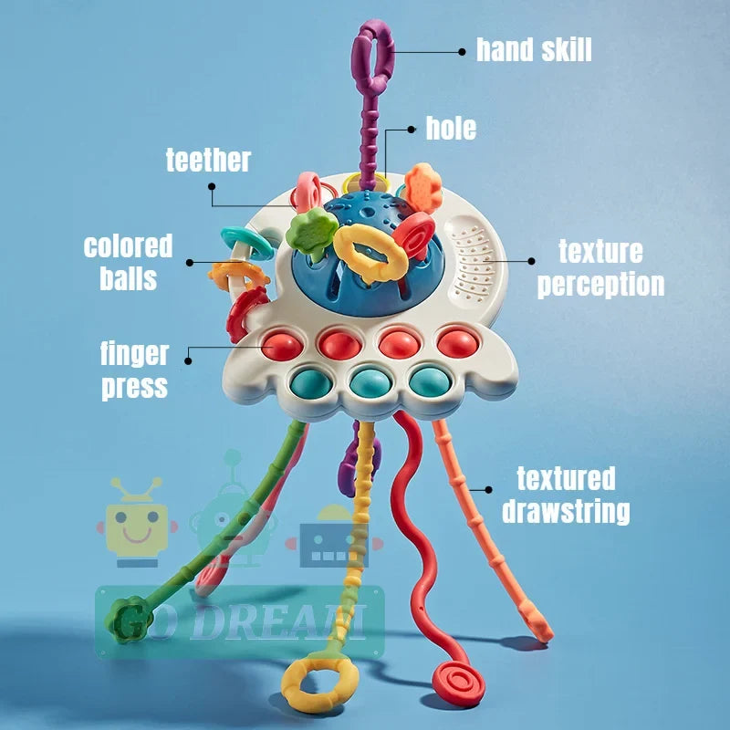Montessori Pull String Educational Toy-2