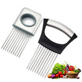 Multi kitchen helper and meat tenderizer with stainless steel prongs and ergonomic plastic handle