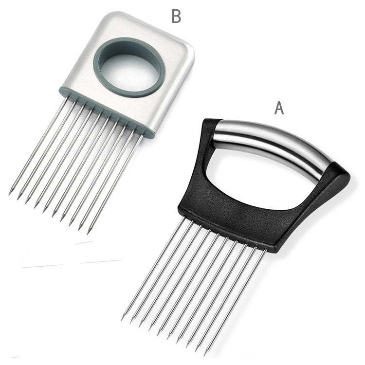Multi kitchen helper and meat tenderizer with stainless steel prongs and ergonomic plastic handle — view 4