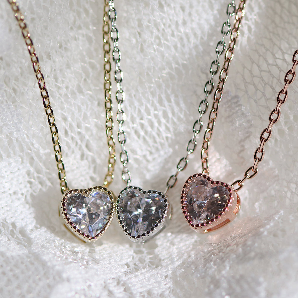 Heart cubic necklace-1