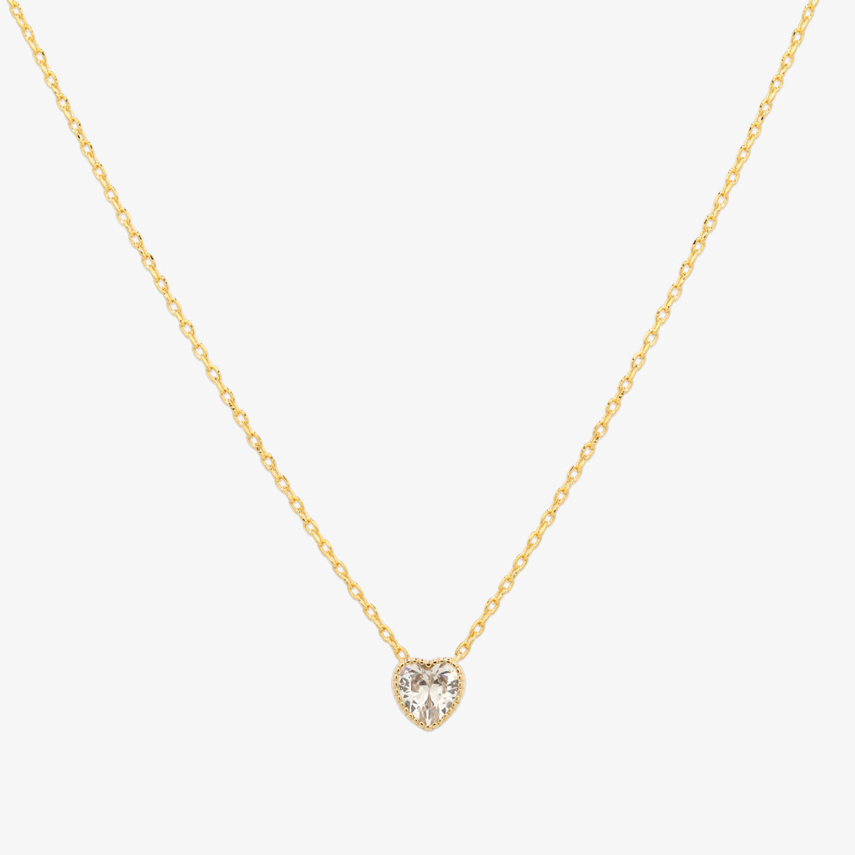 Heart cubic necklace-0