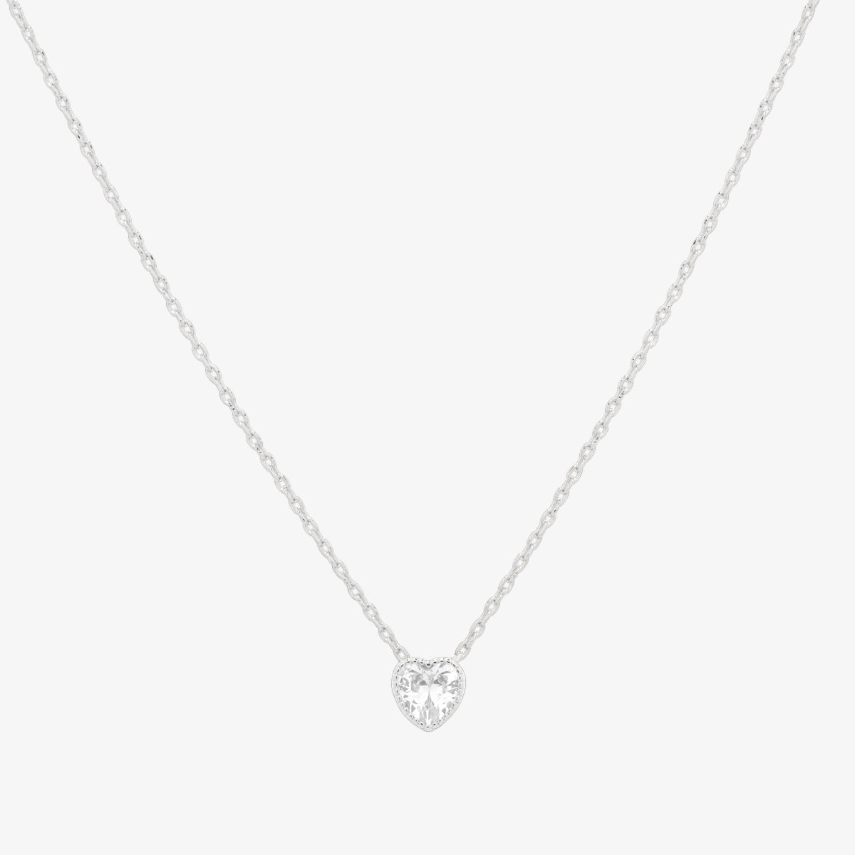 Heart cubic necklace-3
