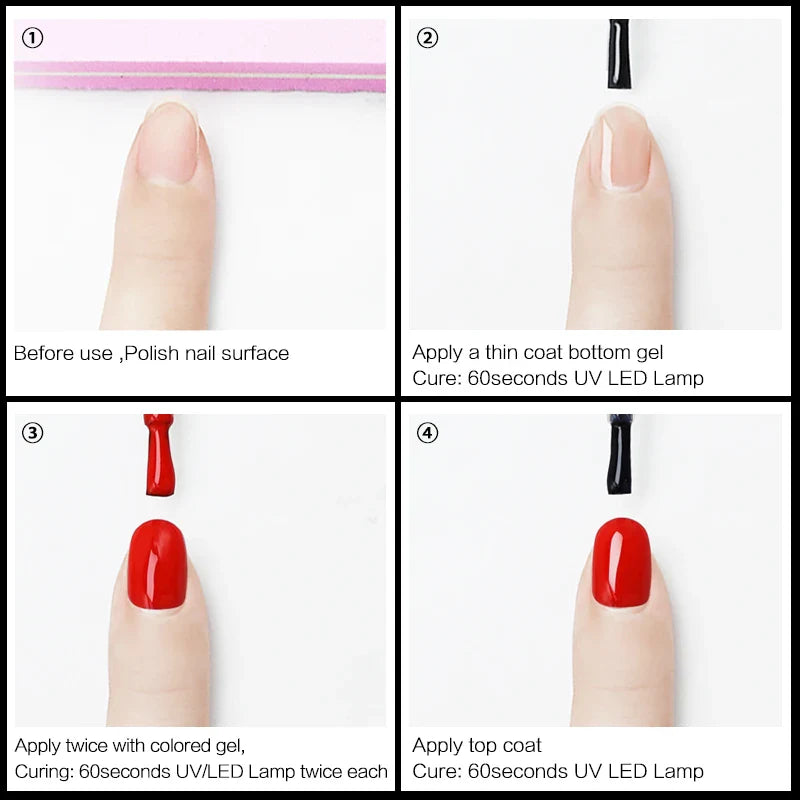NAILCO 15ml UV gel top coat and base coat set bottles for glossy long-lasting manicures — view 5
