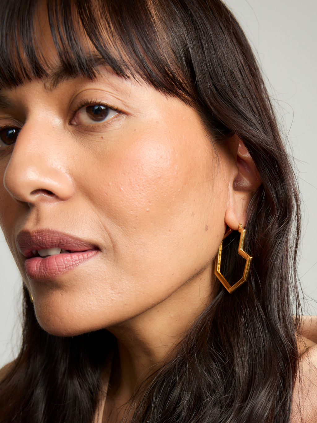 Gold Plated hoop earrings – Daryl | No More Nobody-1