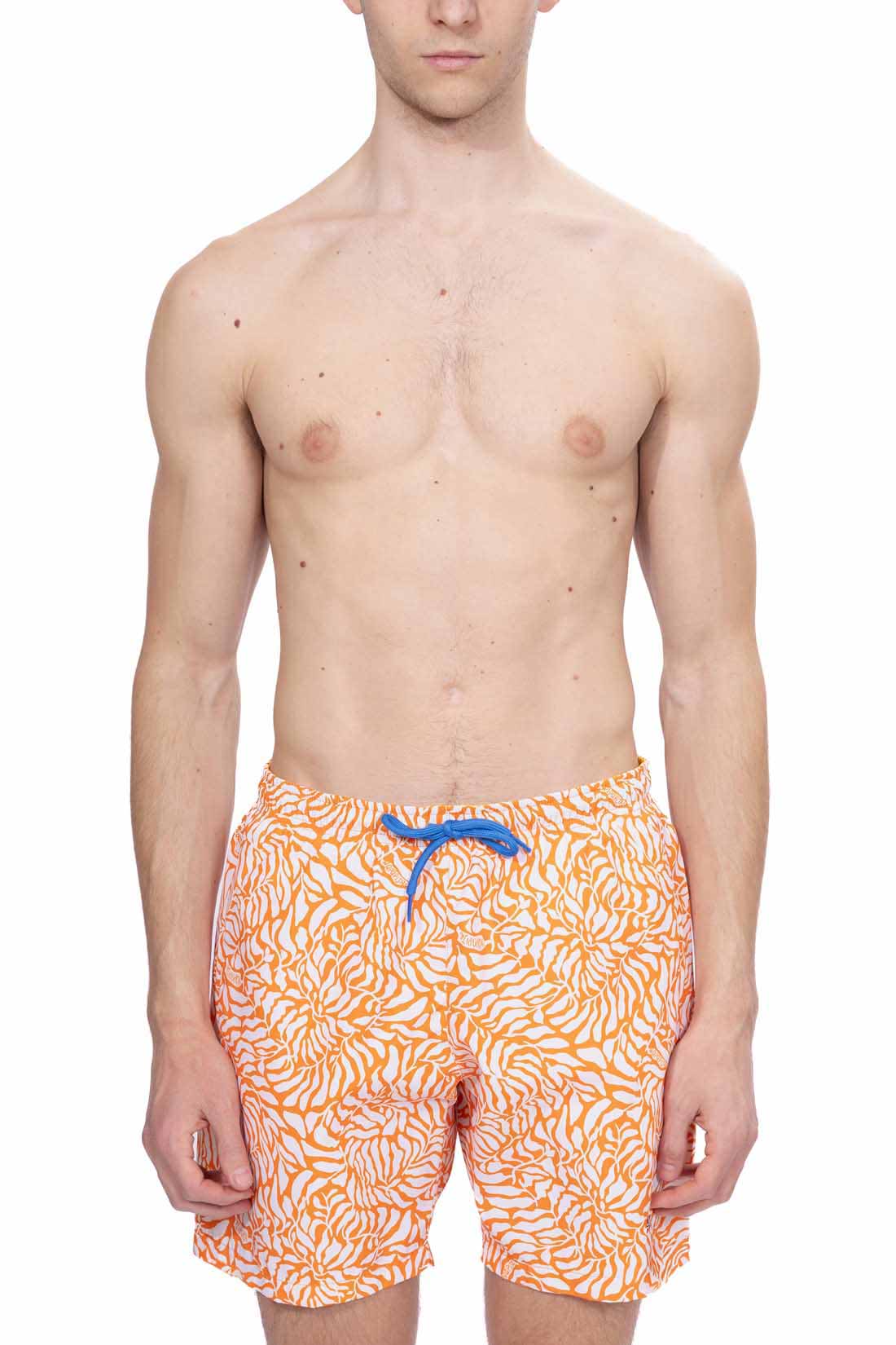 Men's regular-fit Inuvik swim shorts with all-over logo print and adjustable drawstring waist. — view 20
