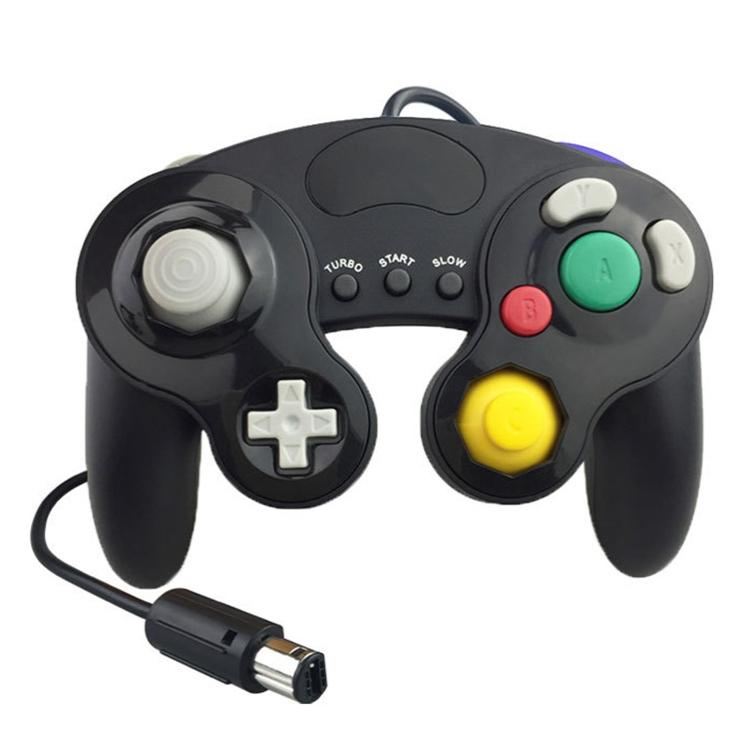 Nintendo NGC wired game controller by NNEIDS in durable ABS plastic with ergonomic grips