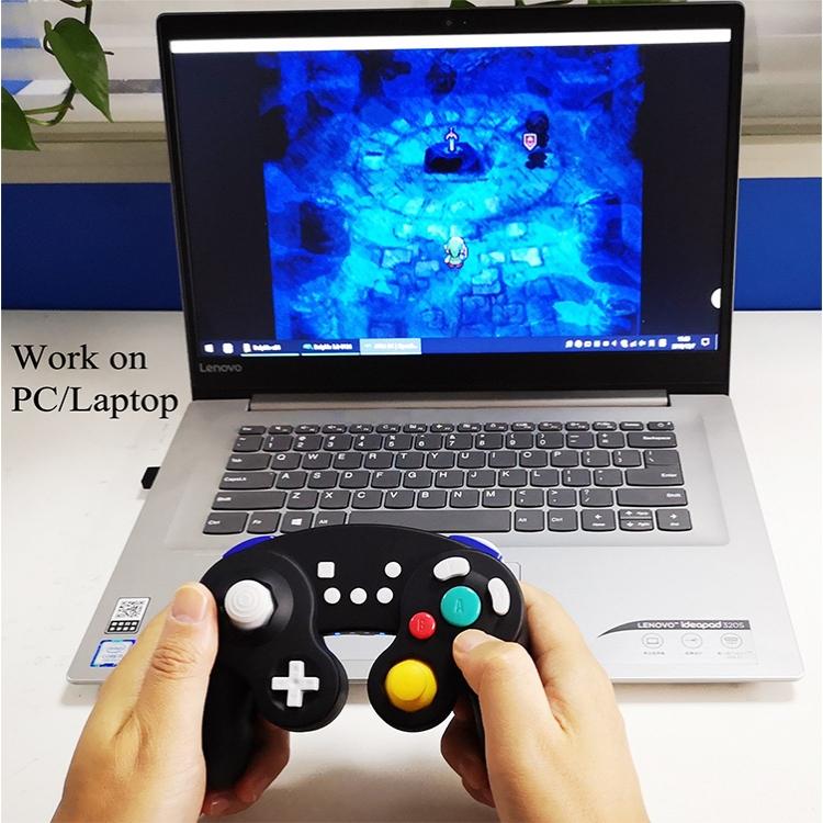Nintendo NGC wired game controller by NNEIDS in durable ABS plastic with ergonomic grips — view 4