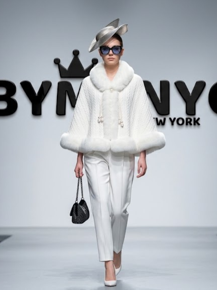 WOMEN'S CAPE JACKET Ecological Prêt-à-Porter New Collection GREENWICH VILLAGE BYMANYC ® New York-0