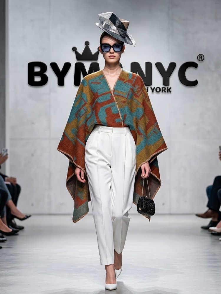 WOMEN'S JACKET CAPE Ecological Prêt-à-Porter New Collection MADISON AVENUE BYMANYC ® New York-0