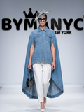 WOMEN'S CAPE JACKET Ecological Prêt-à-Porter New Collection UPPER EAST SIDE BYMANYC ® New York-0