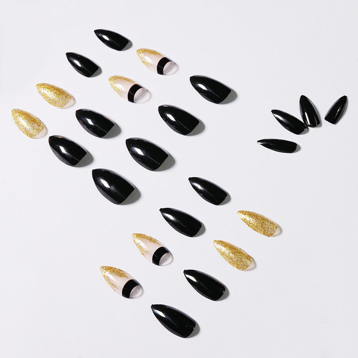 Nail art finished fake nails set vibrant colored salon quality press-on manicure beauty tools — view 2