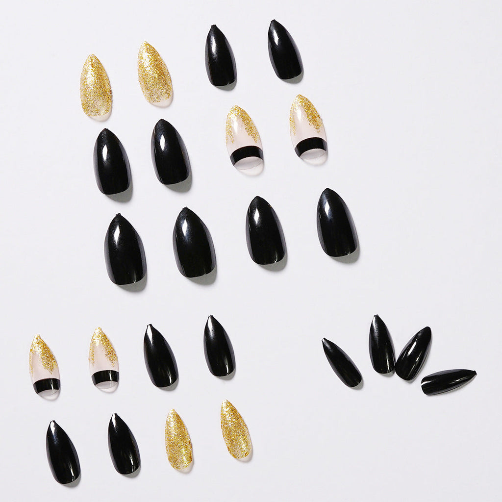 Nail art finished fake nails set vibrant colored salon quality press-on manicure beauty tools — view 3