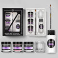Nail powder acrylic system kit with three powders liquid carving pen and glass cup