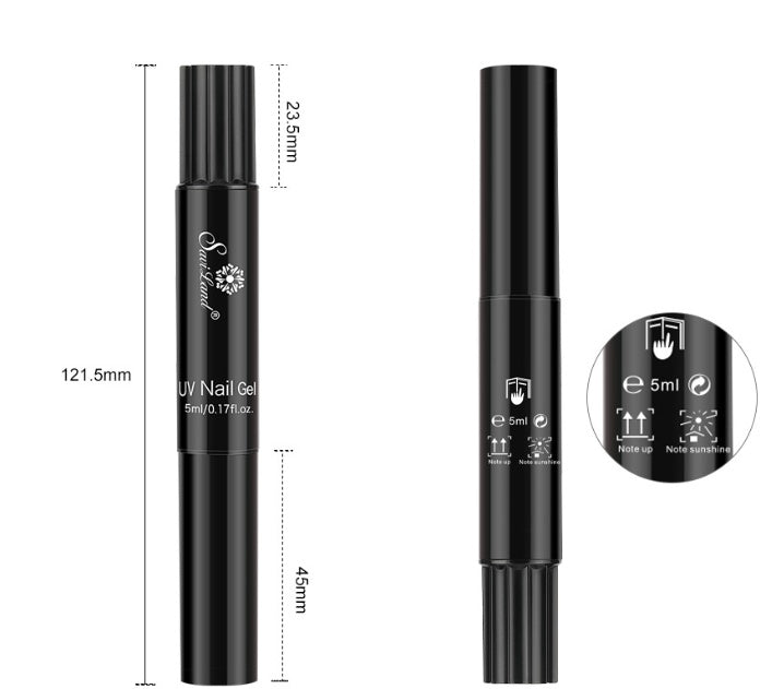One-step nail gel pen in vibrant color for quick and easy at-home manicures. — view 2