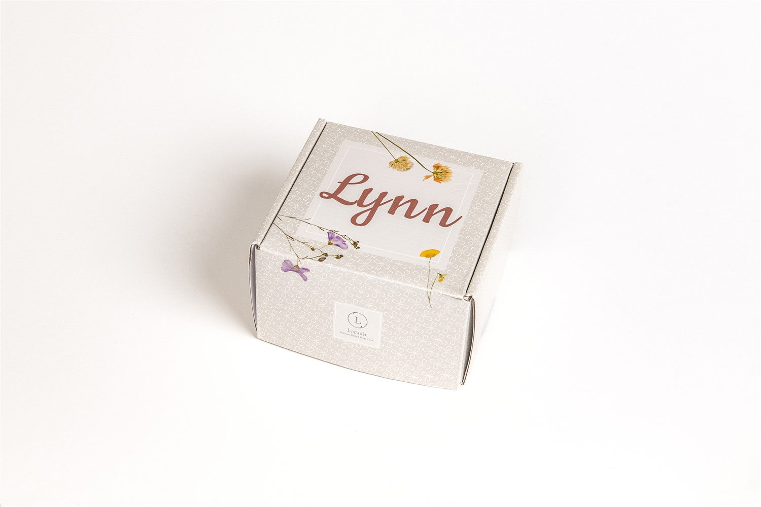 Natural lavender spa skincare gift box featuring soap, clay mask, lip balm, and soy candle — view 5