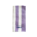Napkin: Family, Lilac Stripe-0