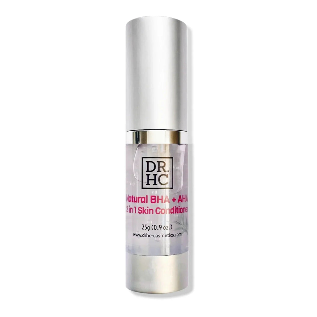 DR.HC natural BHA and AHA two-in-one skin conditioner face serum bottle for acne prone skin — view 3