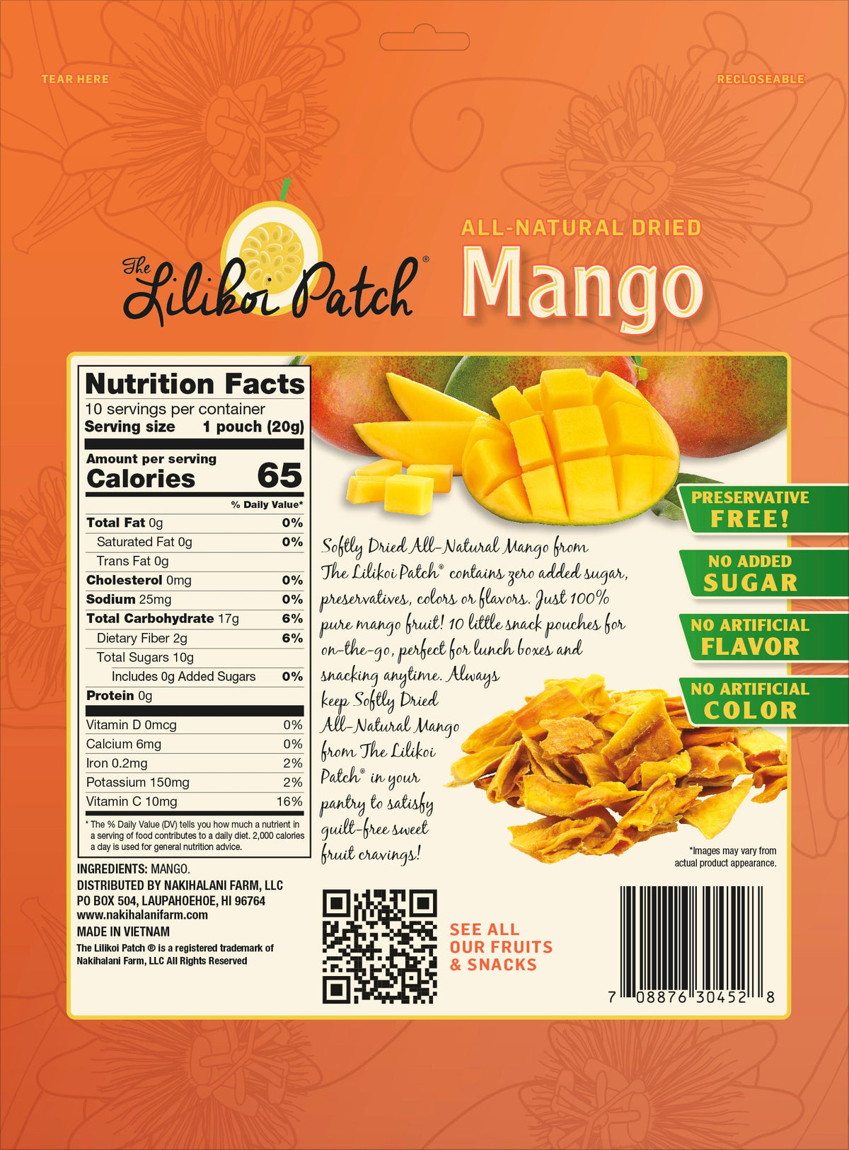 MANGO Preservative Free - 10ct Snack Packs 7oz-1