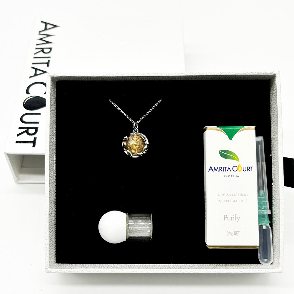 Planet Murano Aroma Necklace - Nebula Nova | Energy & Healing | Diffuse on the go | Gift for her-5