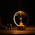 Luna waterless essential oil diffuser with ambient ring light and elegant eco-friendly compact design