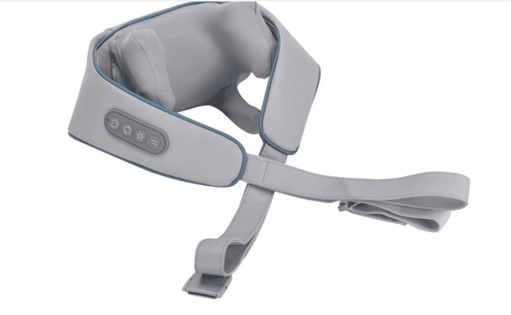 Rechargeable trapezius neck and shoulder massager in sleek dark gray for deep tissue muscle relief — view 5