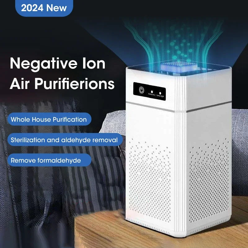Compact portable HEPA air purifier for car and desk with USB power connection — view 2