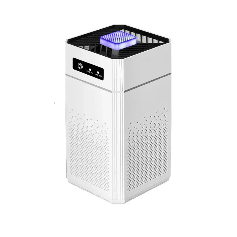 Compact portable HEPA air purifier for car and desk with USB power connection