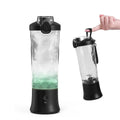 Portable 600ml USB rechargeable mini blender with stainless steel blades and sleek food-grade ABS housing