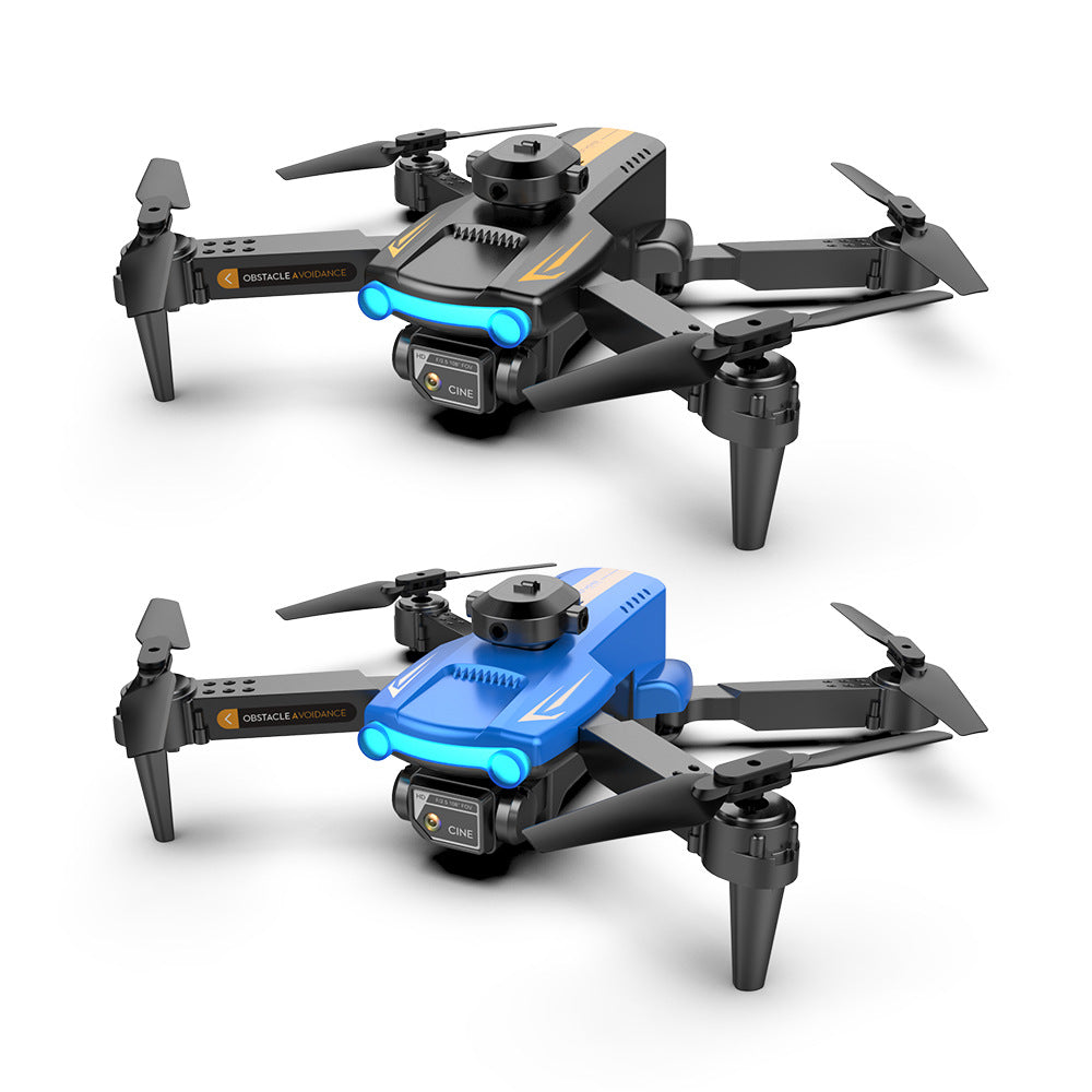 XT2 foldable mini drone with 4K HD dual camera and remote control handle in black. — view 3
