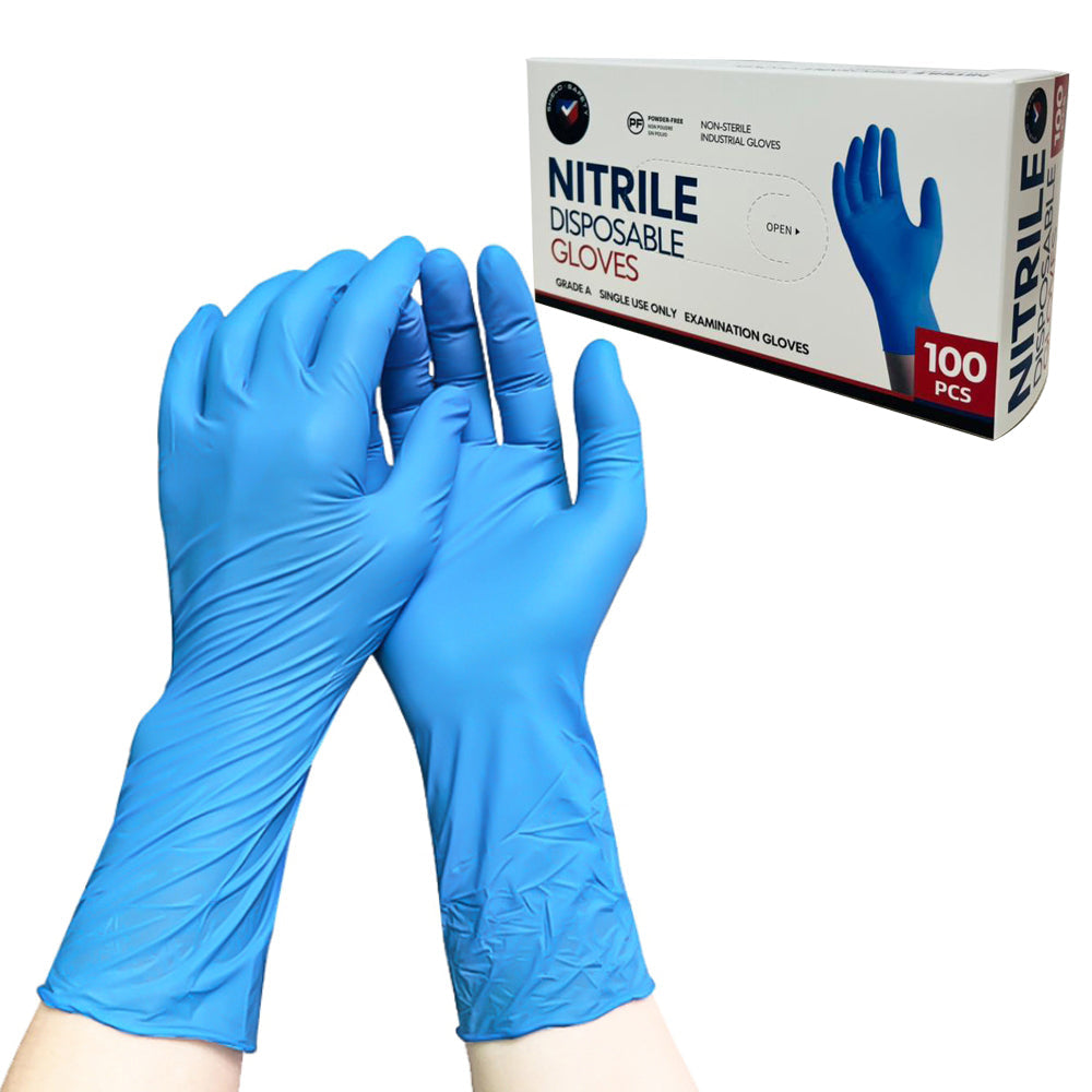 Nitrile Disposable Gloves – Blue (100pcs) | Powder-Free Medical Grade-0