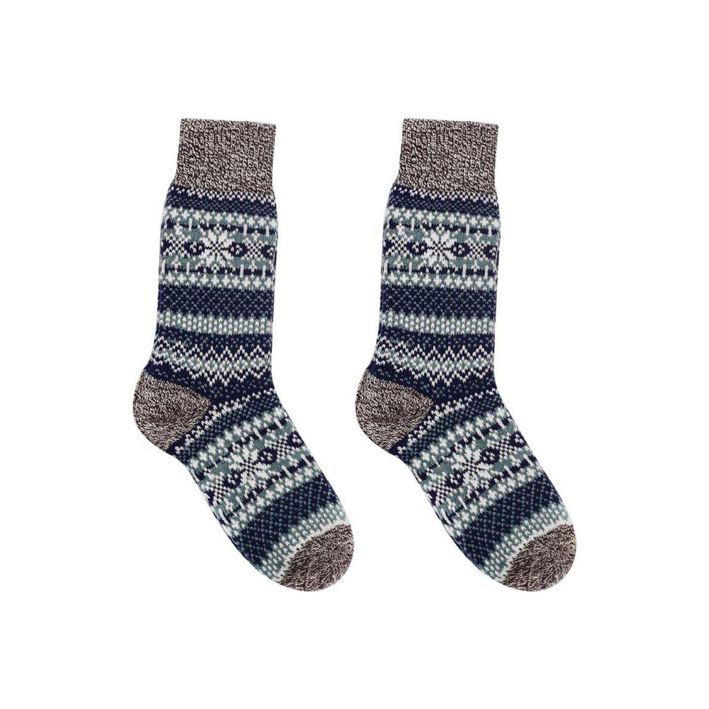 Asenka Teal Cozy Socks-0
