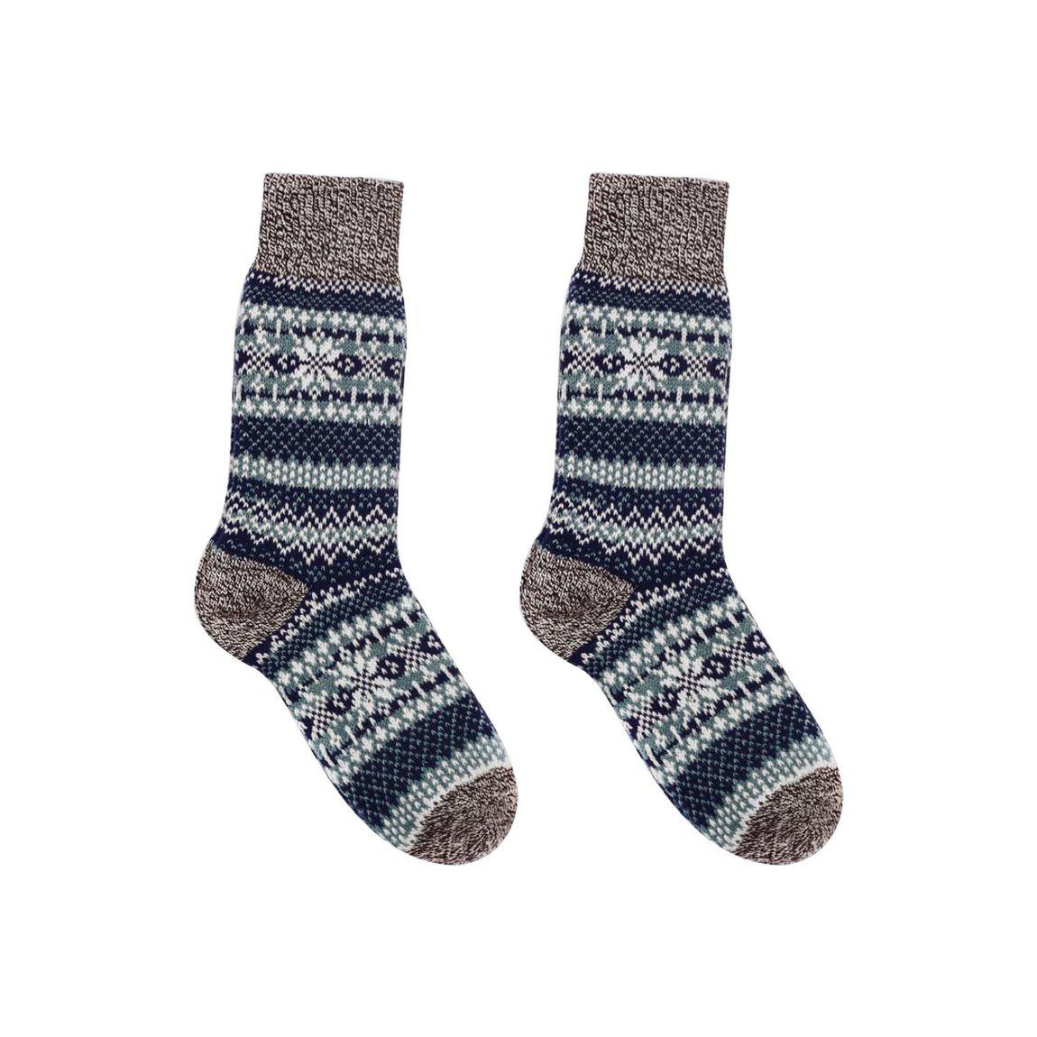 Asenka Teal Cozy Socks-0