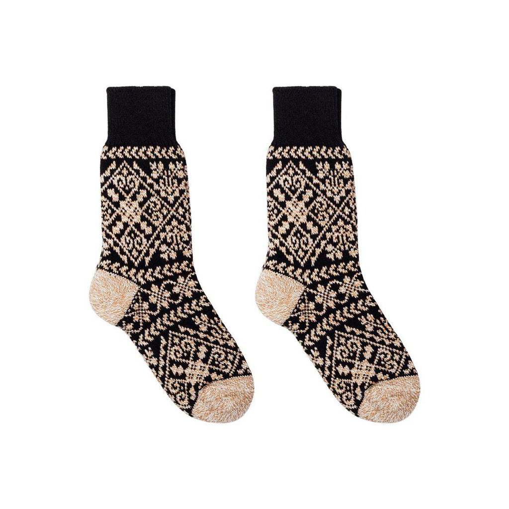 Zelta Black Cozy Socks-0