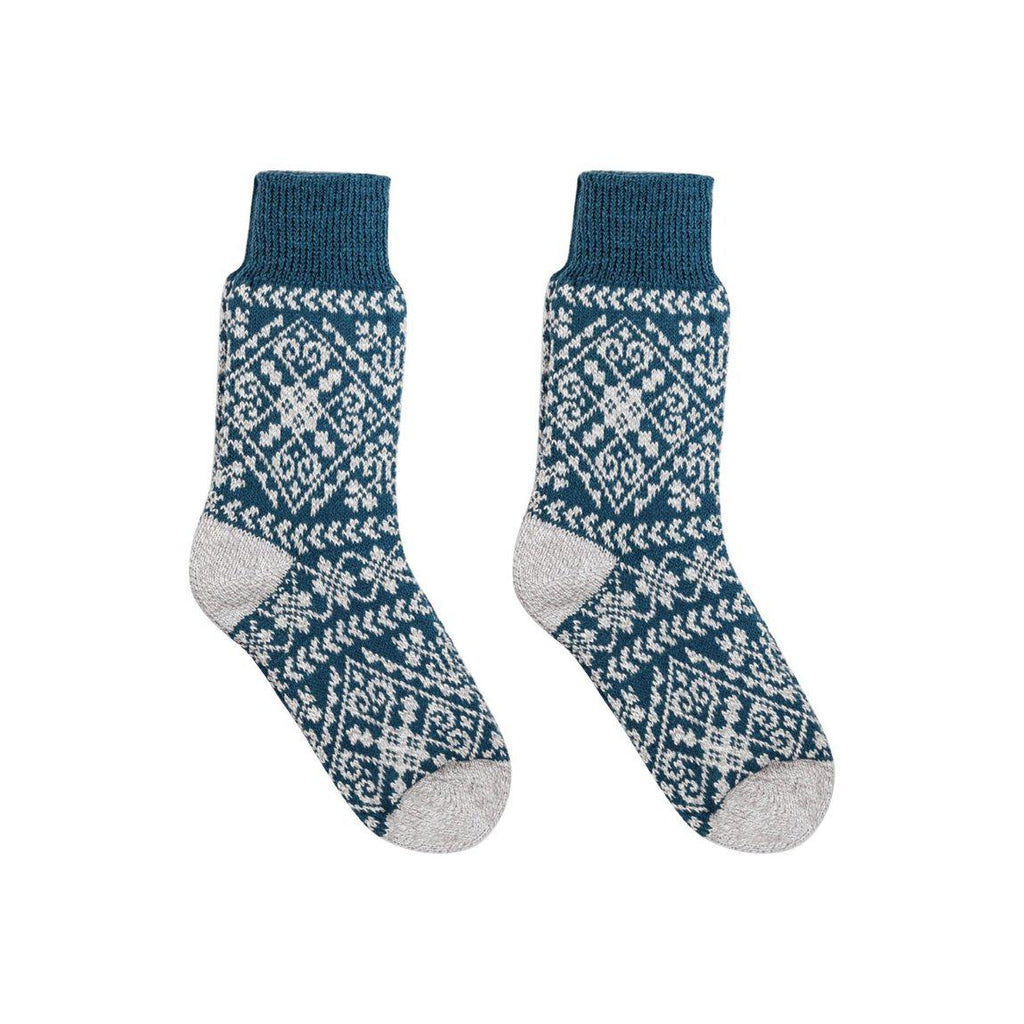Zelta Teal Cozy Socks-0