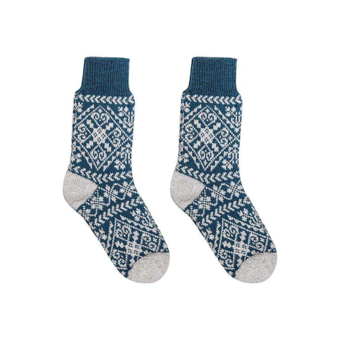 Zelta Teal Cozy Socks-0