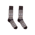Sigrid Chocolate Merino Wool Socks-0