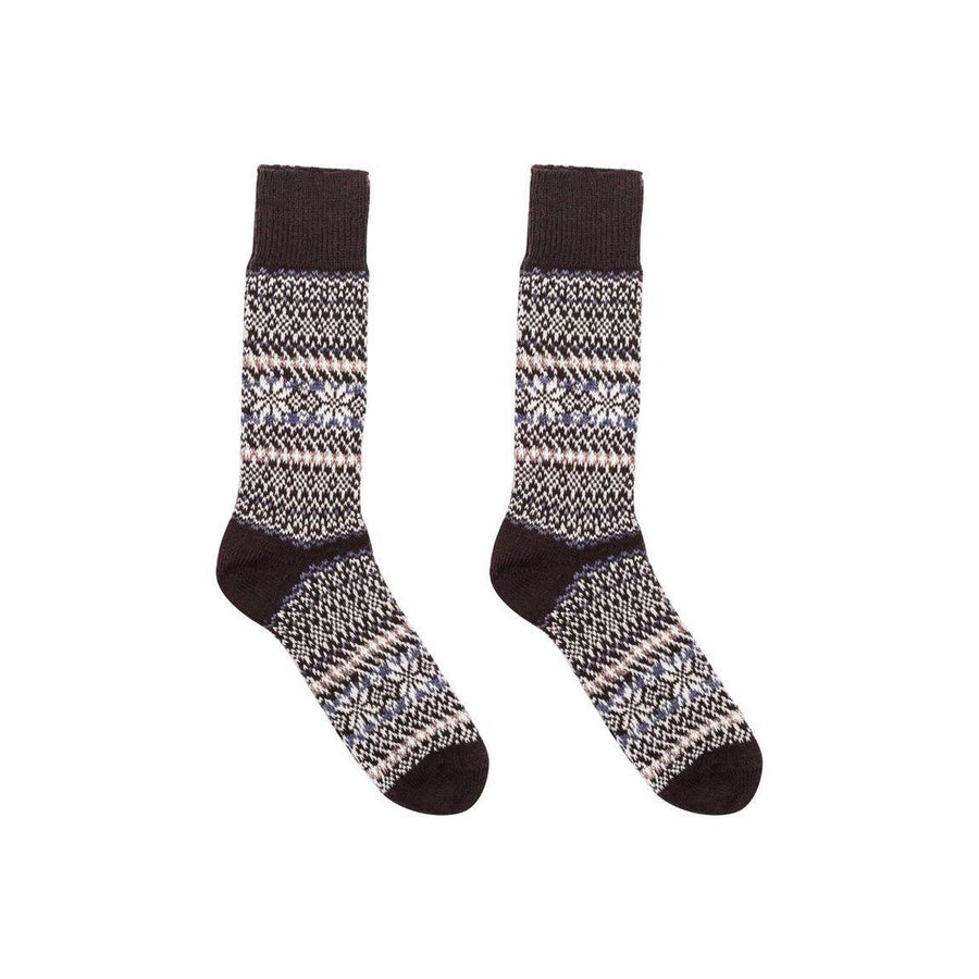 Sigrid Chocolate Merino Wool Socks