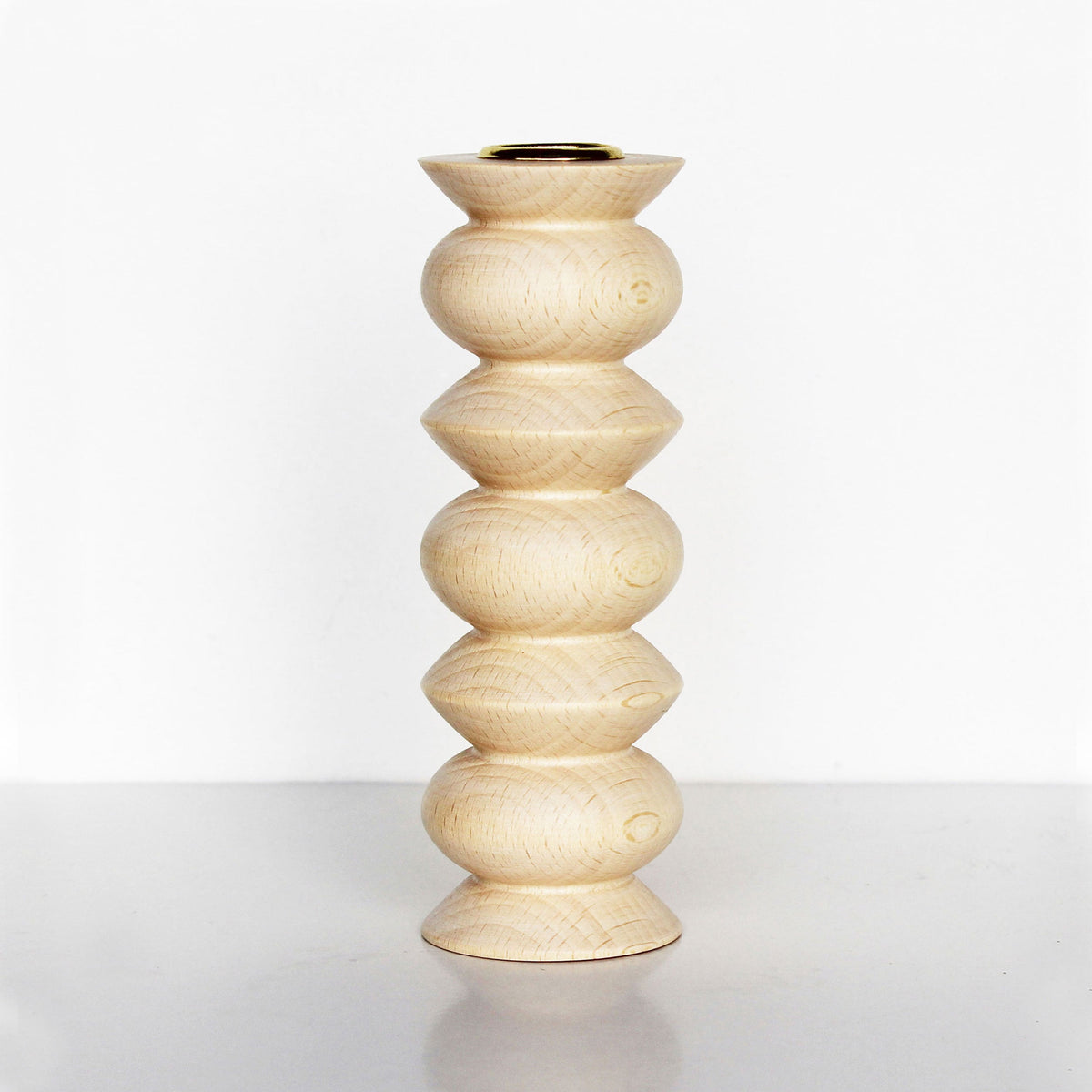 Totem Wooden Candle Holder - Tall Nº 5-0