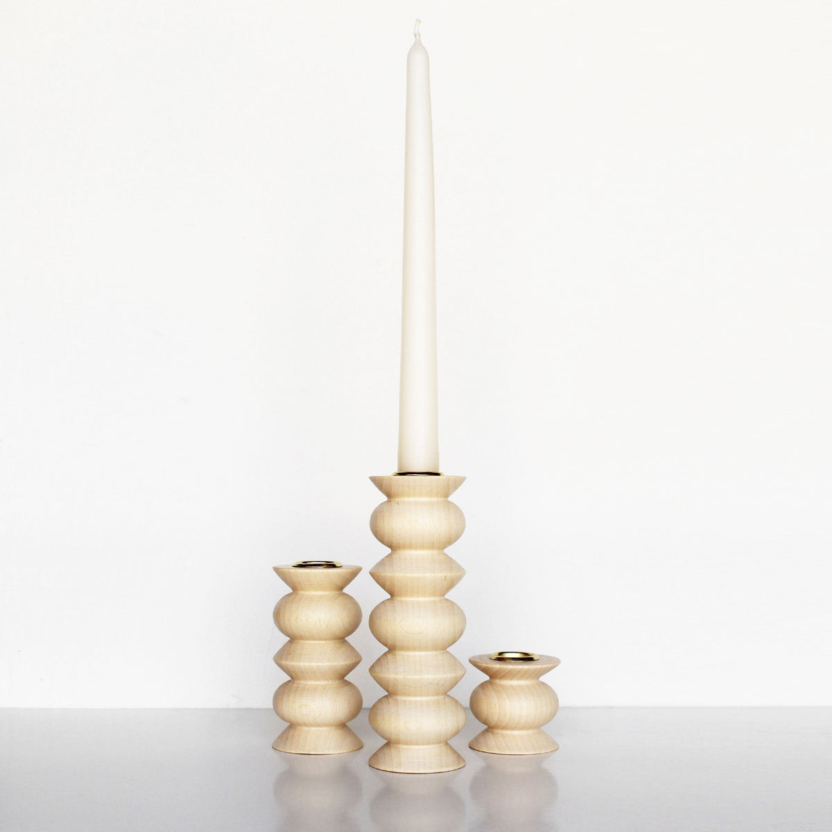 Totem Wooden Candle Holder - Tall Nº 5-3